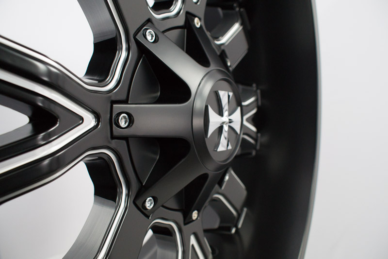 Cali Offroad 9104 20x10 8 Lug Satin Black Milled Wheels Rims .JPG