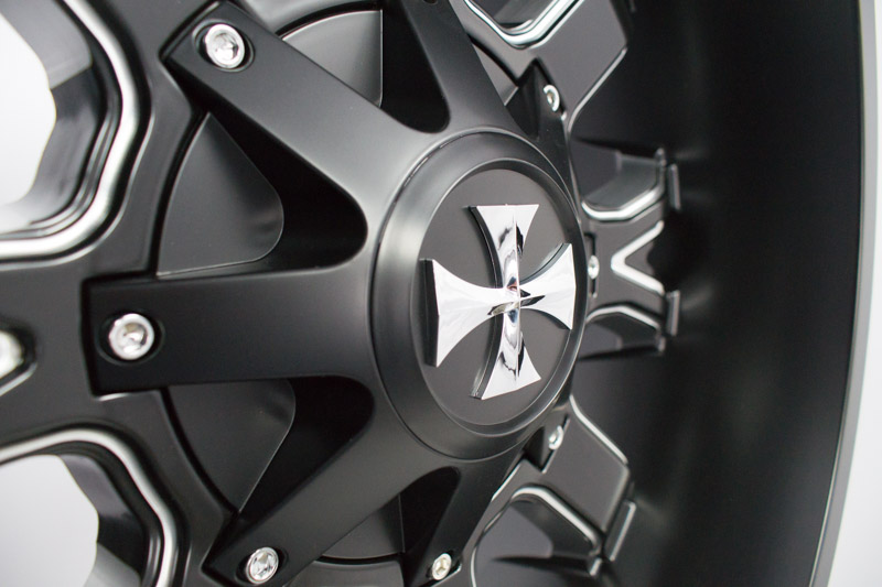 Cali Offroad 9104 20x10 8 Lug Satin Black Milled Wheels Rims .JPG