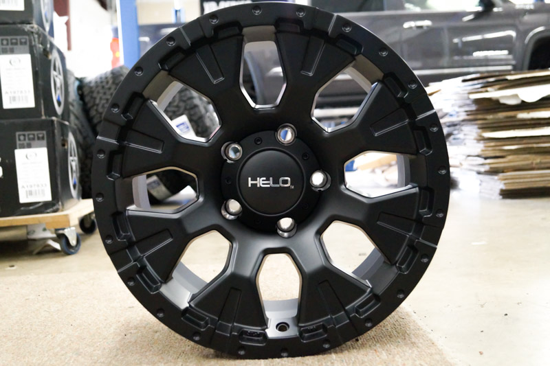 Helo He878 17x9 5 Lug Satin Black Wheels Rims .JPG