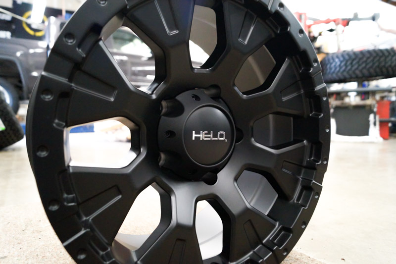 Helo He878 17x9 5 Lug Satin Black Wheels Rims .JPG