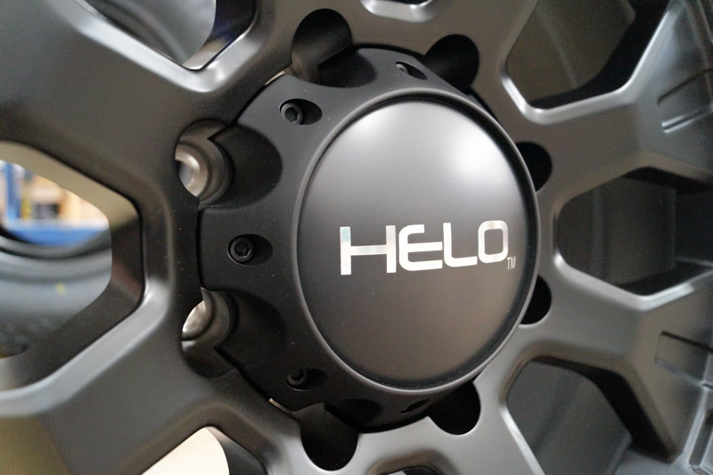 Helo He878 18x9 8 Lug Satin Black Wheels Rims .JPG