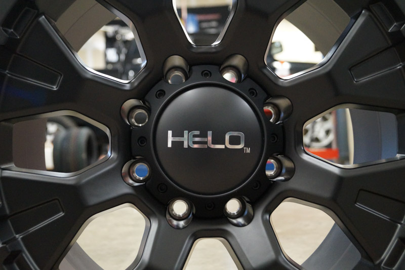 Helo He878 18x9 8 Lug Satin Black Wheels Rims .JPG