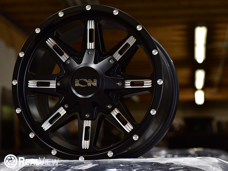 Ion 184 17x9 Satin Black Milled Wheels Rims 