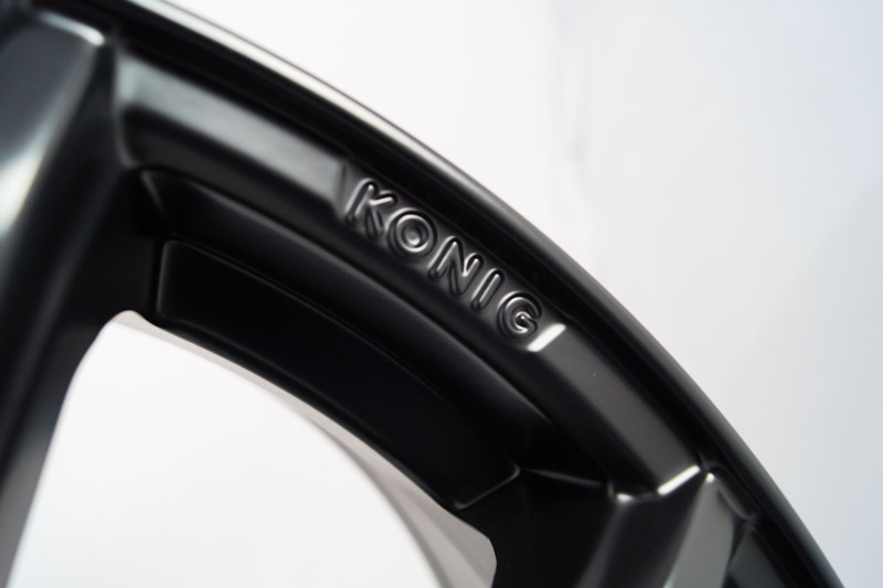 Konig Control 45b 17x7 5 Lug Matte Black Wheels Rims 0.JPG