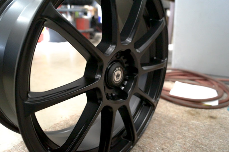 Konig Runlite 41b 18x8 5 Lug Matte Black Wheels Rims .JPG