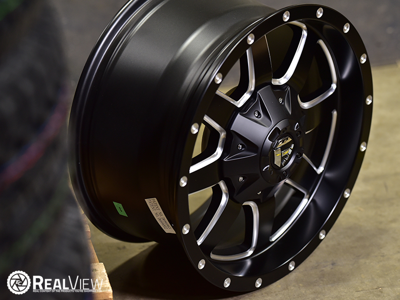 Maverick Black Milled Edge 17x8 5 25 Wheels Rims 