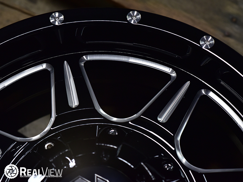 Mayhem Monstir 8100 17x9 18 Gloss Black Milled Wheels Rims 