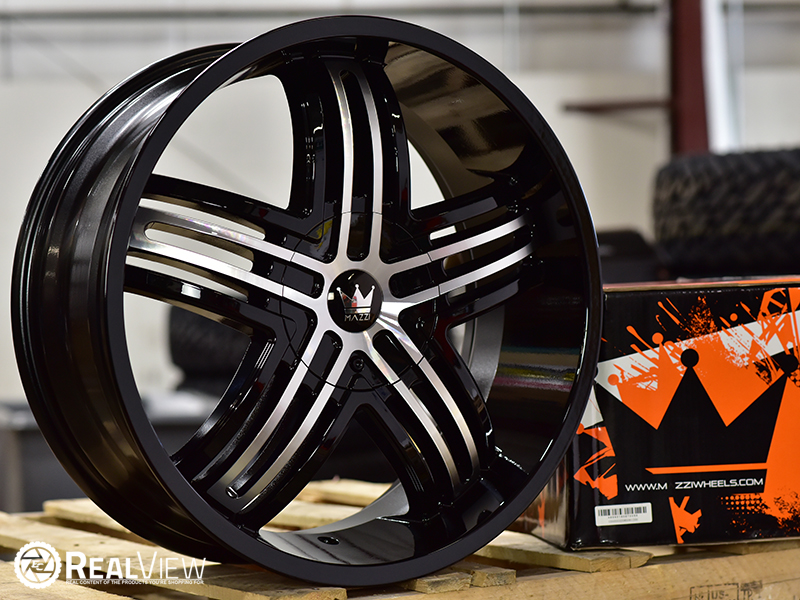 Mazzi Entice 386 20x8.5 35 Gloss Black Machined Wheels Rims 