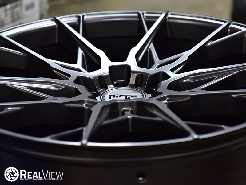 Niche Staccato Anthracite 22x10 45 Wheels Rims 