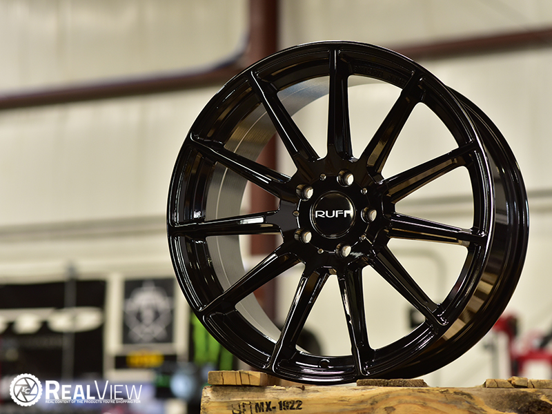 Ruff Rs2 18x8 5 43 Gloss Black Wheels Rims 