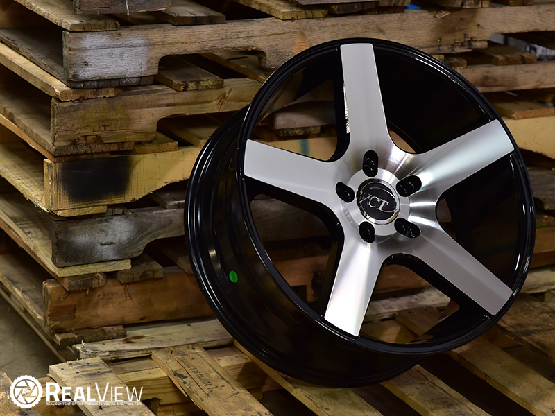 Vct V83 20x8 5 35 Black Machined Face Wheels Rims 