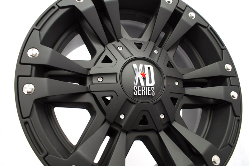 Xd Series 822 18x9 6 Lug Matte Black Wheels Rims .JPG