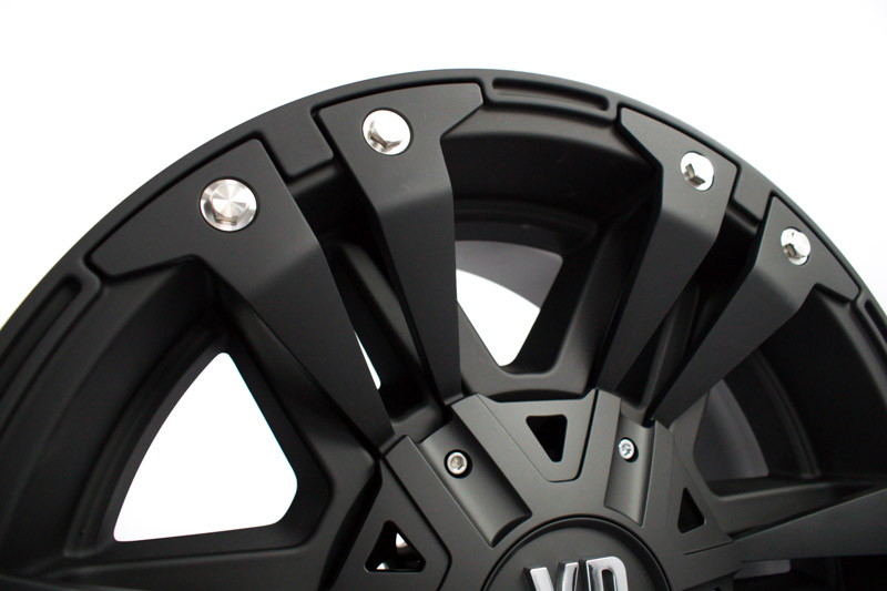 Xd Series 822 18x9 6 Lug Matte Black Wheels Rims .JPG