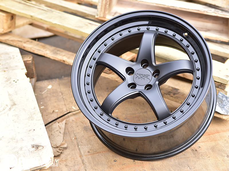 Xxr 565 18x8 5 35 Flat Black Gloss Black Lip 