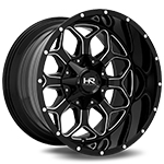 Hardrock Indestructible H712 Gloss Black Milled 20x9 +0