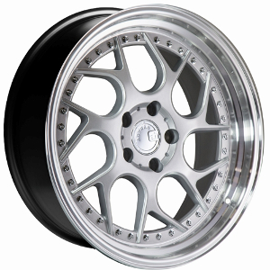 Aodhan Ds01 Silver W Machined Lip & Chrome Rivets