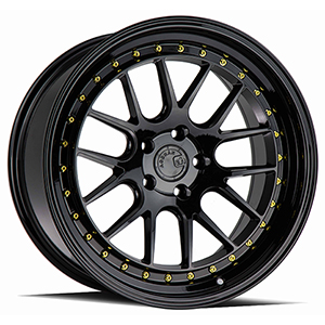 Aodhan DS06 Gloss Black W Gold Rivets