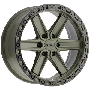 Black Rhino Henderson Od Green W/ Black Lip Edge & Black Bolts