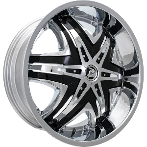 Diablo Elite Chrome W Black inserts - Part Number DE-28161391578XL Diablo Elite Chrome W Black inserts Photo