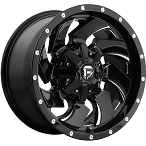 Fuel Cleaver D239 Gloss Black W/ Milled Spokes
