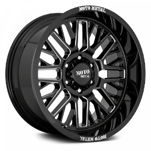 Moto Metal MO802 Gloss Black W/ Milled Spokes