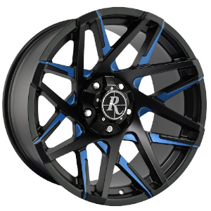 HD Offroad Canyon Satin Black Blue Milled