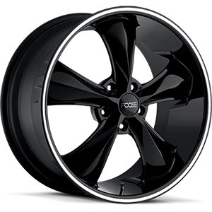 Foose Legend F104 Gloss Black W/ Milled Spokes