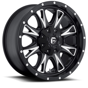 Fuel Throttle D513 Matte Black W/ Milled Spokes