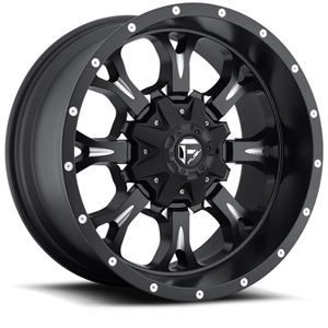 Fuel Krank D517 Matte Black W/ Milled Spokes Deep