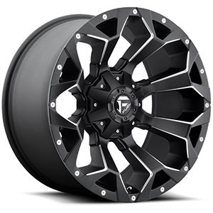 Fuel Assault D546 Matte Black W/ Milled Spokes