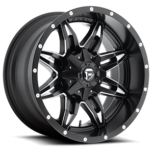 Fuel Lethal D567 Satin Black W/ Milled Spokes