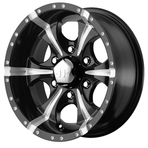 Helo Maxx HE791 6 Lug Gloss Black W/ Milled Spokes