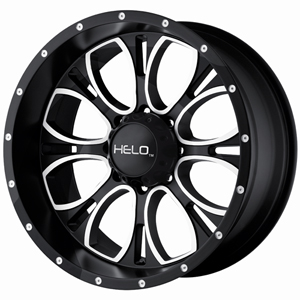 Helo HE879 Gloss Black W/ Milled Spokes