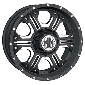 Mayhem Havoc 8020 Matte Black W/ Milled Spokes