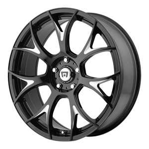 Motegi Racing MR126 Gloss Black W/ Milled Spokes