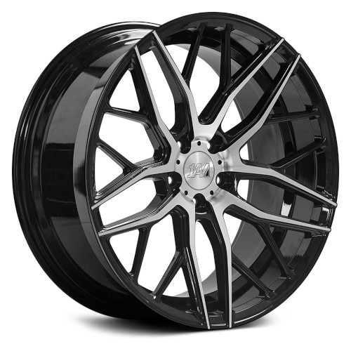 1AV ZX11 Gloss Black W Polished Face - Part Number 1020BLNK42ZX11BP-5x112 1AV ZX11 Gloss Black W Polished Face Photo