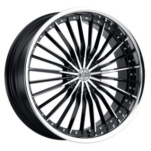 2Crave Signature Series No.26 Gloss Black W/ Diamond Cut Face & Chrome Lip - Part Number N26-2085EK40JK 2Crave Signature Series No.26 Gloss Black W/ Diamond Cut Face & Chrome Lip Photo