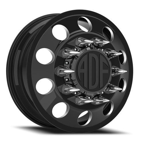 ADF Wheels Classic Dually Gloss Black/Machined - Part Number D101BM228222+144 ADF Wheels Classic Dually Gloss Black/Machined Photo