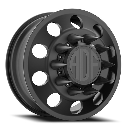 ADF Wheels Classic Dually Satin Black - Part Number D101SB208222+144 ADF Wheels Classic Dually Satin Black Photo