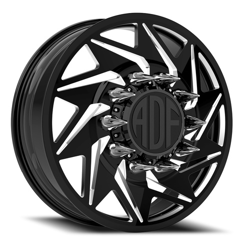 ADF Wheels Flex Dually Gloss Black/Machined Photo