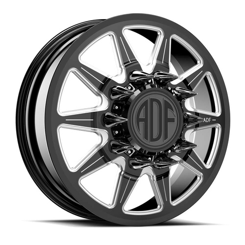 ADF Wheels Lone Star Gloss Black/Machined - Part Number D213BM228227+144 ADF Wheels Lone Star Gloss Black/Machined Photo