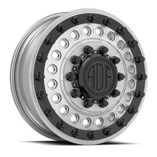 ADF Wheels Mag Nuts Silver W/ Black Accents Photo