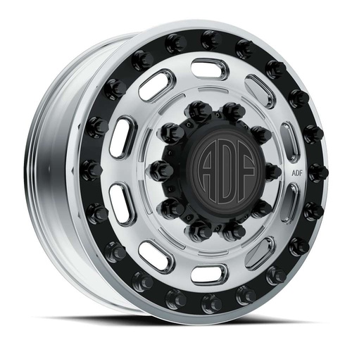 ADF Wheels Maximus Polished W/ Black Accents - Part Number I401PA208227+144 ADF Wheels Maximus Polished W/ Black Accents Photo