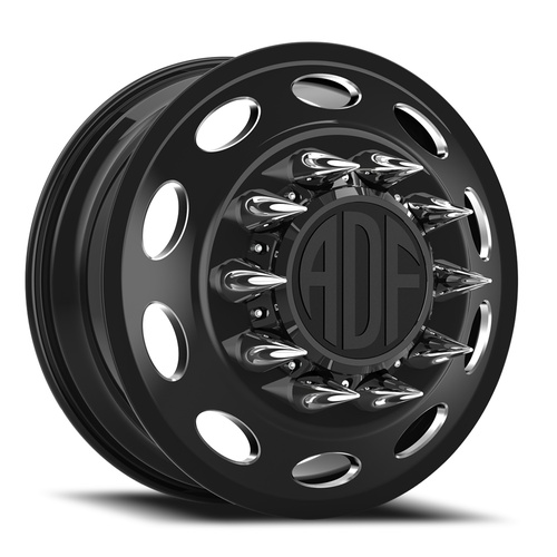 ADF Wheels Peterson Dually Gloss Black/Machined - Part Number D103BM248221-167 ADF Wheels Peterson Dually Gloss Black/Machined Photo