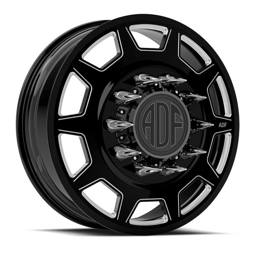 ADF Wheels Retro Gloss Black/Machined - Part Number I226BM208228+144 ADF Wheels Retro Gloss Black/Machined Photo