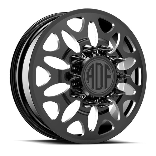 ADF Wheels Zyn Gloss Black/Machined - Part Number I225BM208225+144 ADF Wheels Zyn Gloss Black/Machined Photo