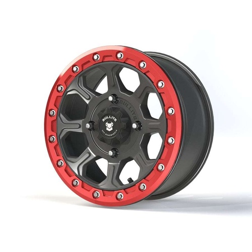 Bullite Bt-03 Gunmetal Gray W/ Bullite Red Beadlock Photo