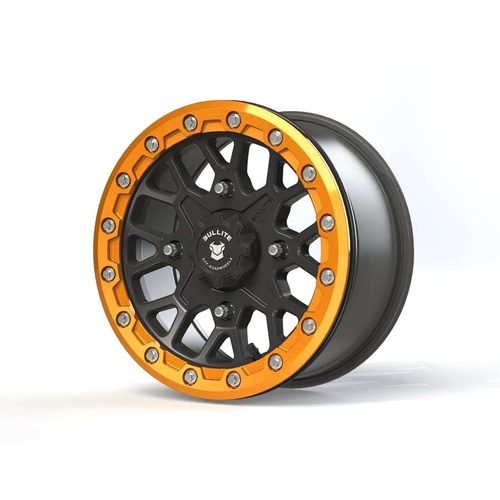 Bullite Bt-05 Satin Black W/ Aerospace Orange Beadlock - Part Number BT051407041101225 Bullite Bt-05 Satin Black W/ Aerospace Orange Beadlock Photo