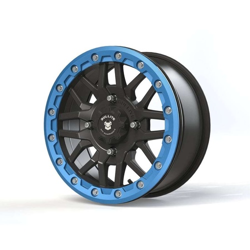 Bullite Bt-06 Satin Black W/ Sapphire Blue Beadlock - Part Number BT061407041561124 Bullite Bt-06 Satin Black W/ Sapphire Blue Beadlock Photo