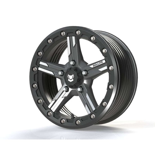 Bullite Bt-09 Gunmetal Gray W/ Gunmetal Gray Beadlock - Part Number BT091507051141111 Bullite Bt-09 Gunmetal Gray W/ Gunmetal Gray Beadlock Photo